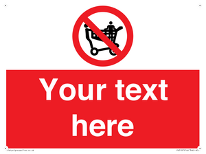 Custom No Climbing on Trolley Sign